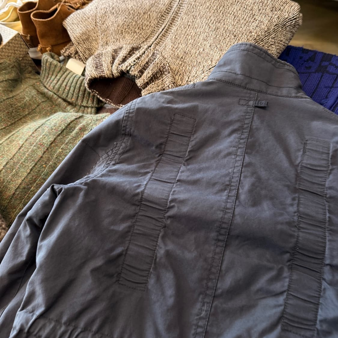 지스타 로우 밀리터리 베이스 네이비 자켓  상품이미지4