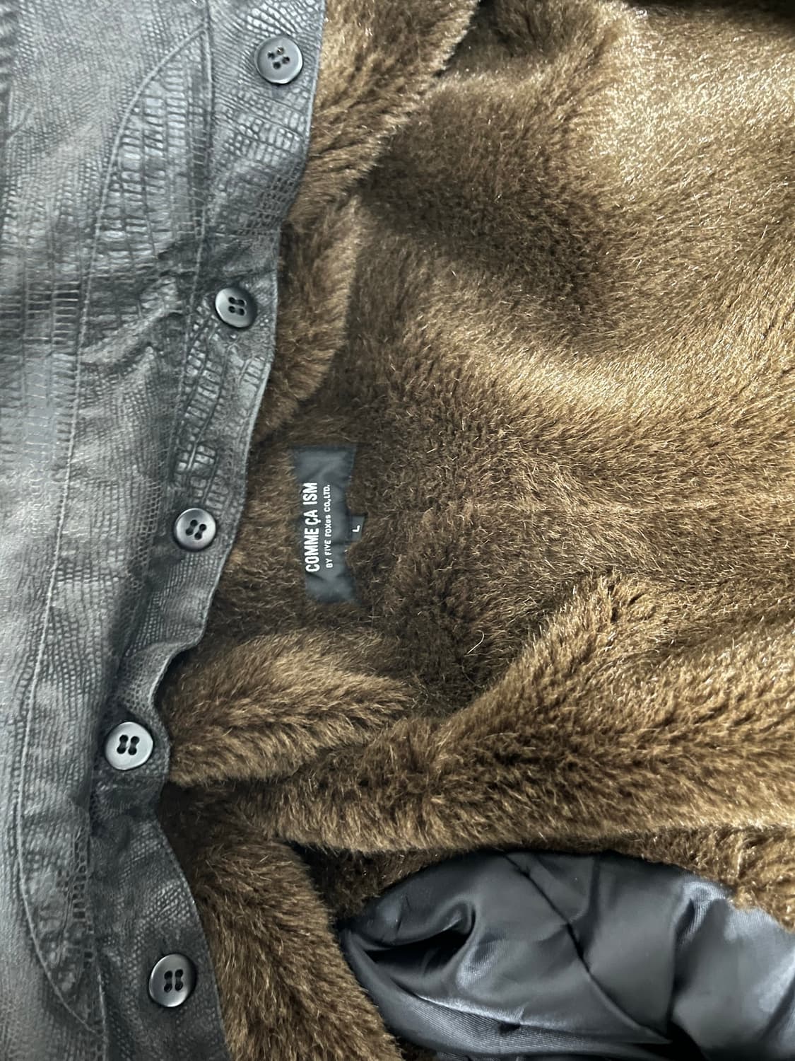 파이톤 레더 자켓(faux leather) 상품이미지4