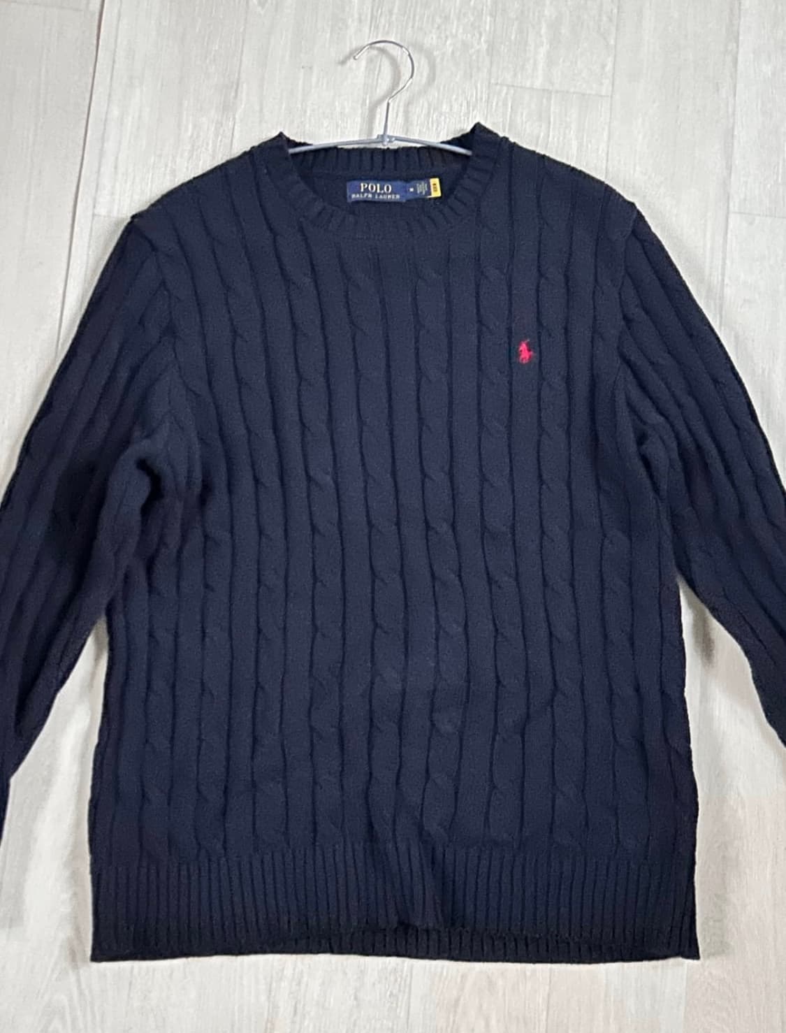 폴로 랄프로렌 케이블 니트 네이비 M 상품이미지3
