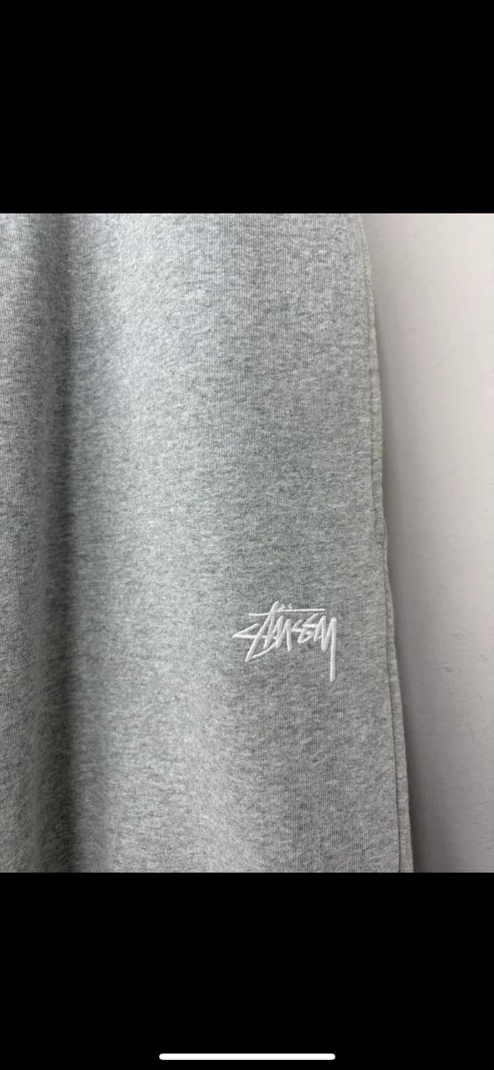 스투시 스탁 로고 그레이 스웨트 팬츠 H1949 상품이미지3
