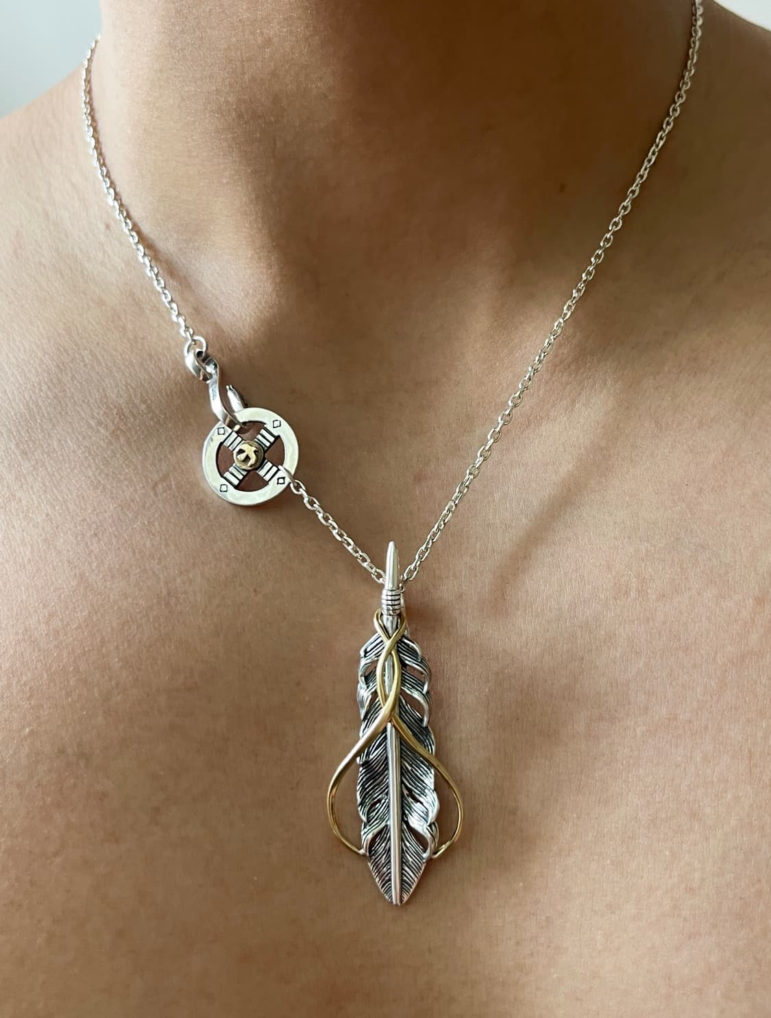 Quiet Wing Necklace 실버 925 팬던트 깃털목걸이  상품이미지7