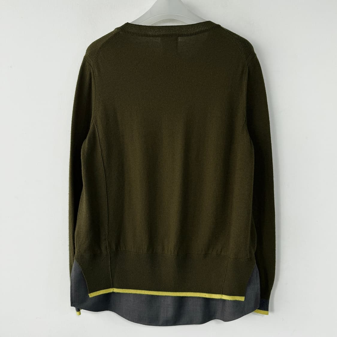 구호 KUHO 셔츠 레이어드 울 니트 상품이미지5