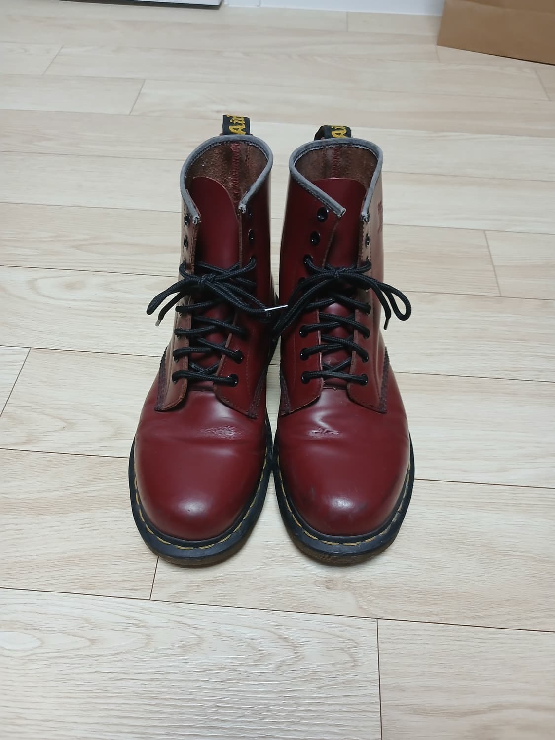 닥터마틴 1460 체리레드 8홀 부츠 US10 약 280mm 상품이미지2