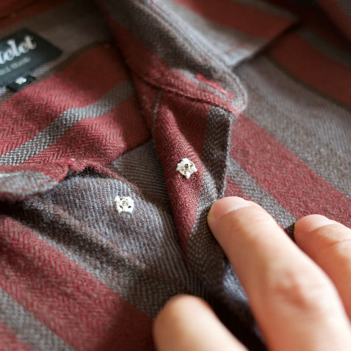 Chatelet striped pocket wool shirts 상품이미지6