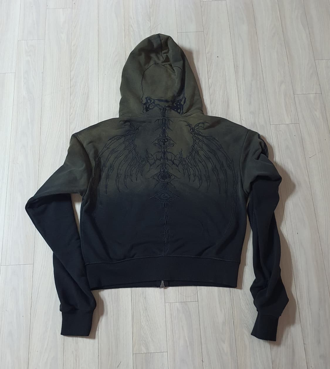 UNIZ skeleton knight hoodie 상품이미지3