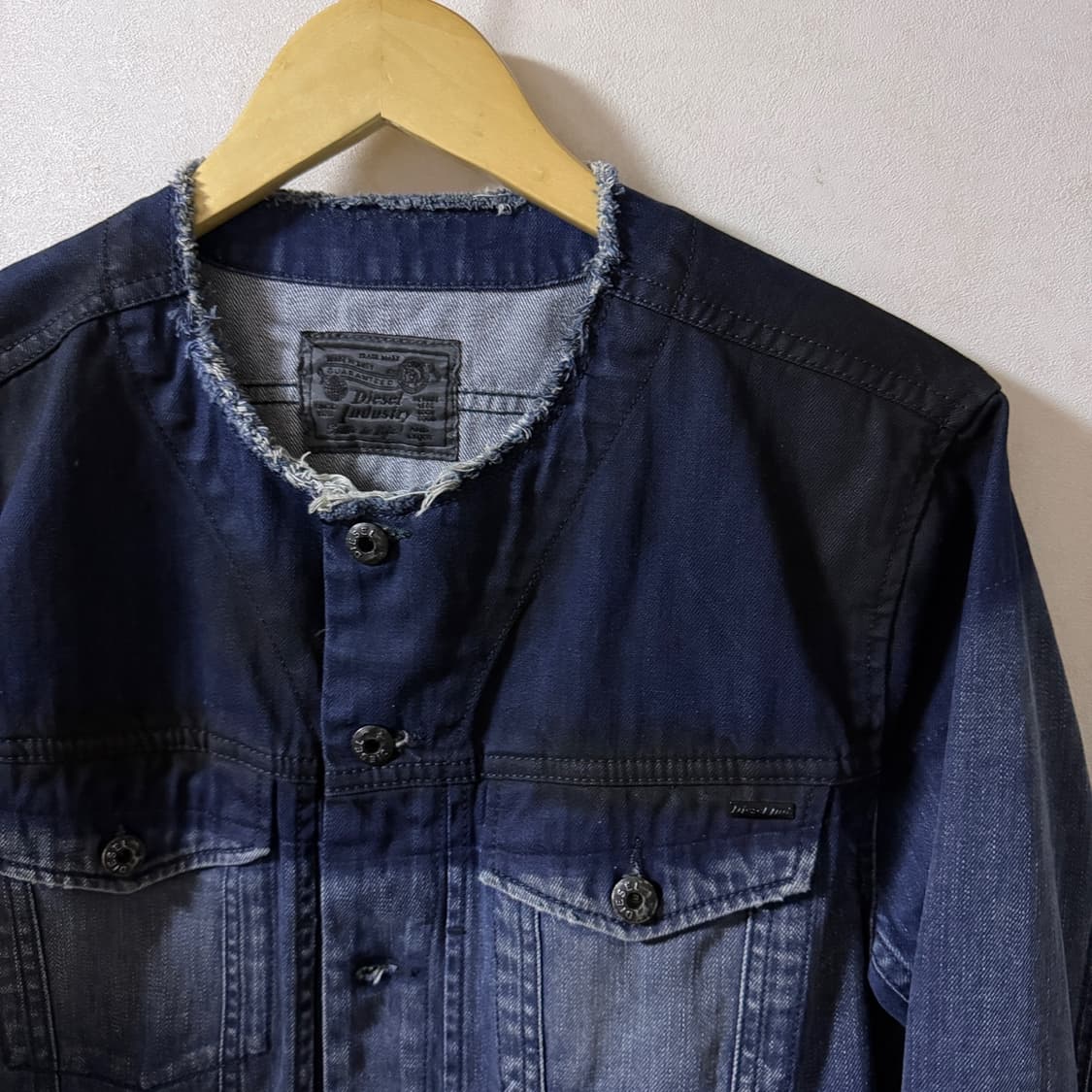디젤 조말트 라운드넥 데님 자켓 (남성 100-슬림 105) 상품이미지5