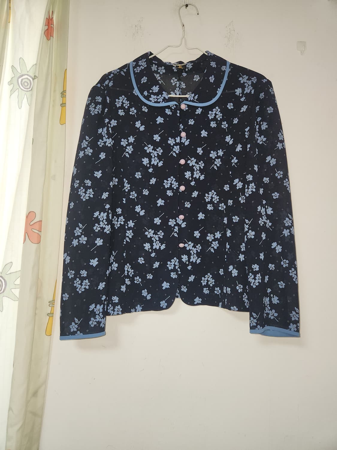 깜 플라워 패턴 블라우스 자켓 77 상품이미지1