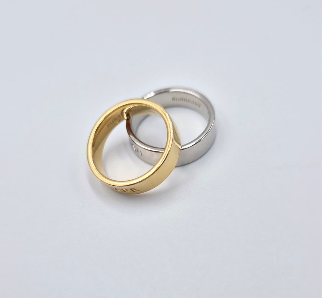 버버리 DARE & CLASH 인그레이브드 반지 K10호 상품이미지3