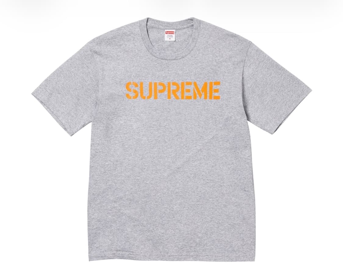 (새상품) Supreme 슈프림 하드 티셔츠 헤더 그레이 S사이즈 상품이미지1