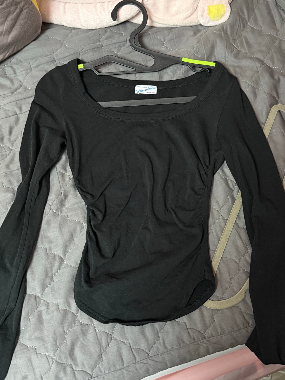 플리즈노팔로우 뉴 모모탑 블랙 상품이미지3