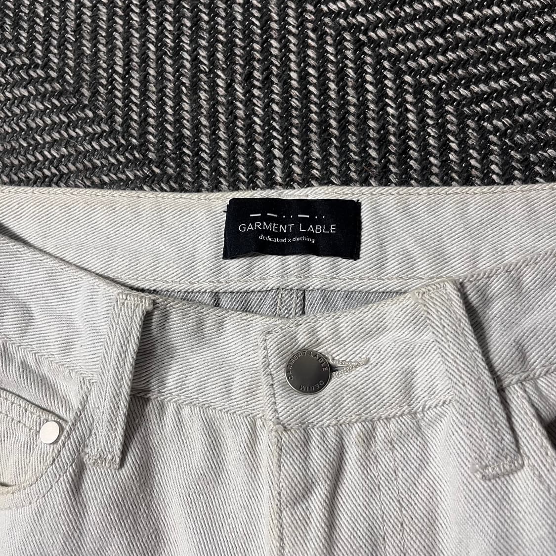 GARMENT LABLE 가먼트레이블 데님 턴업진  상품이미지4