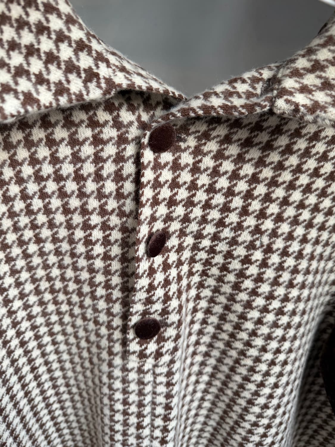 트위드 벨벳 니트 원피스 상품이미지5