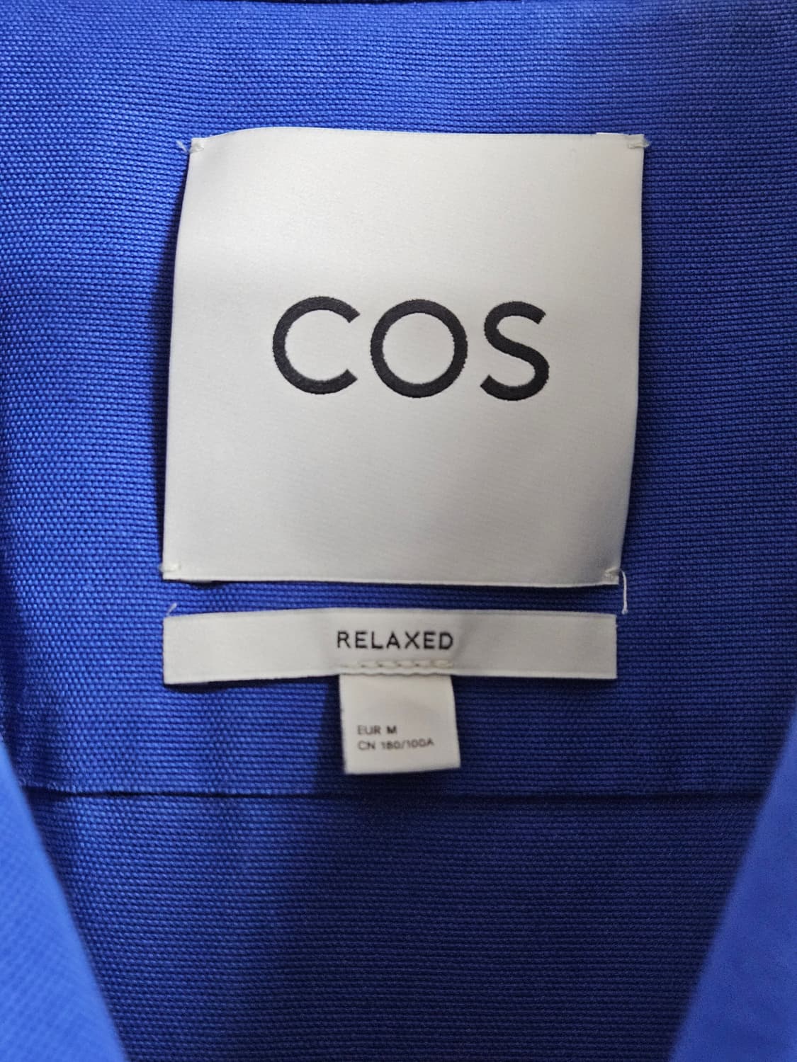 COS 릴랙스드핏 유틸리티 오버셔츠 블루 M 상품이미지10