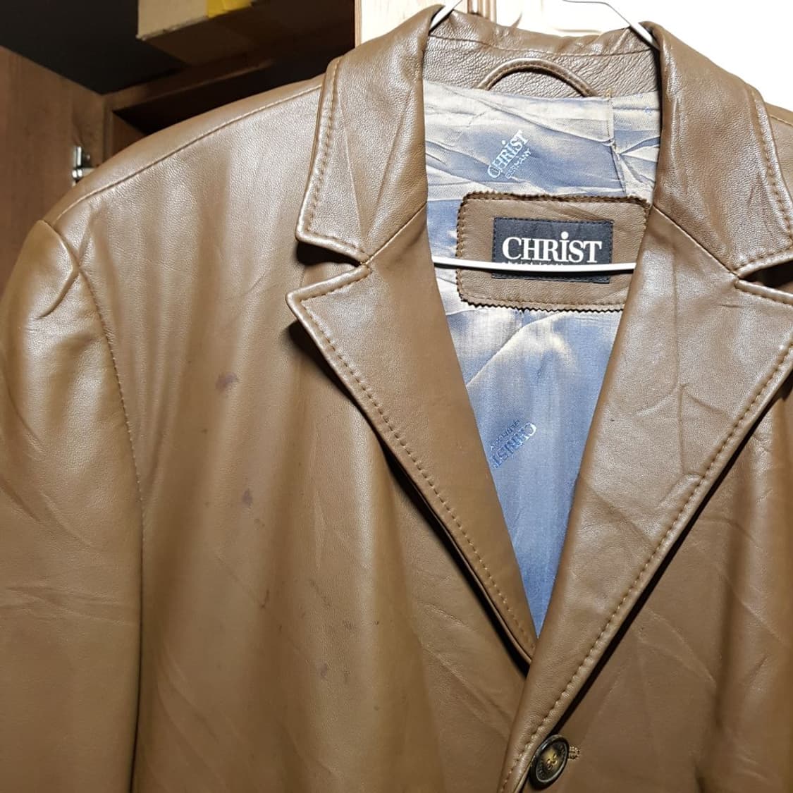 XL / 독일 명품 크리스트 양가죽 빈티지자켓/2한324 상품이미지2