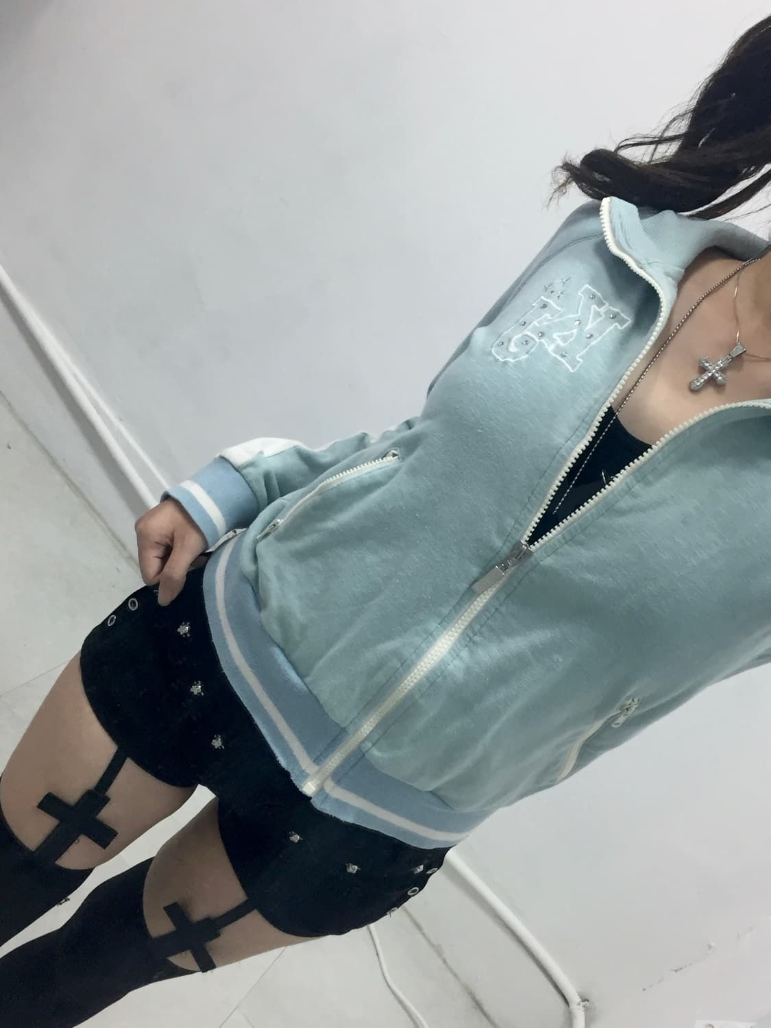 [KANSAI JEANS] 하늘 구름맛 갸루 집업 상품이미지2