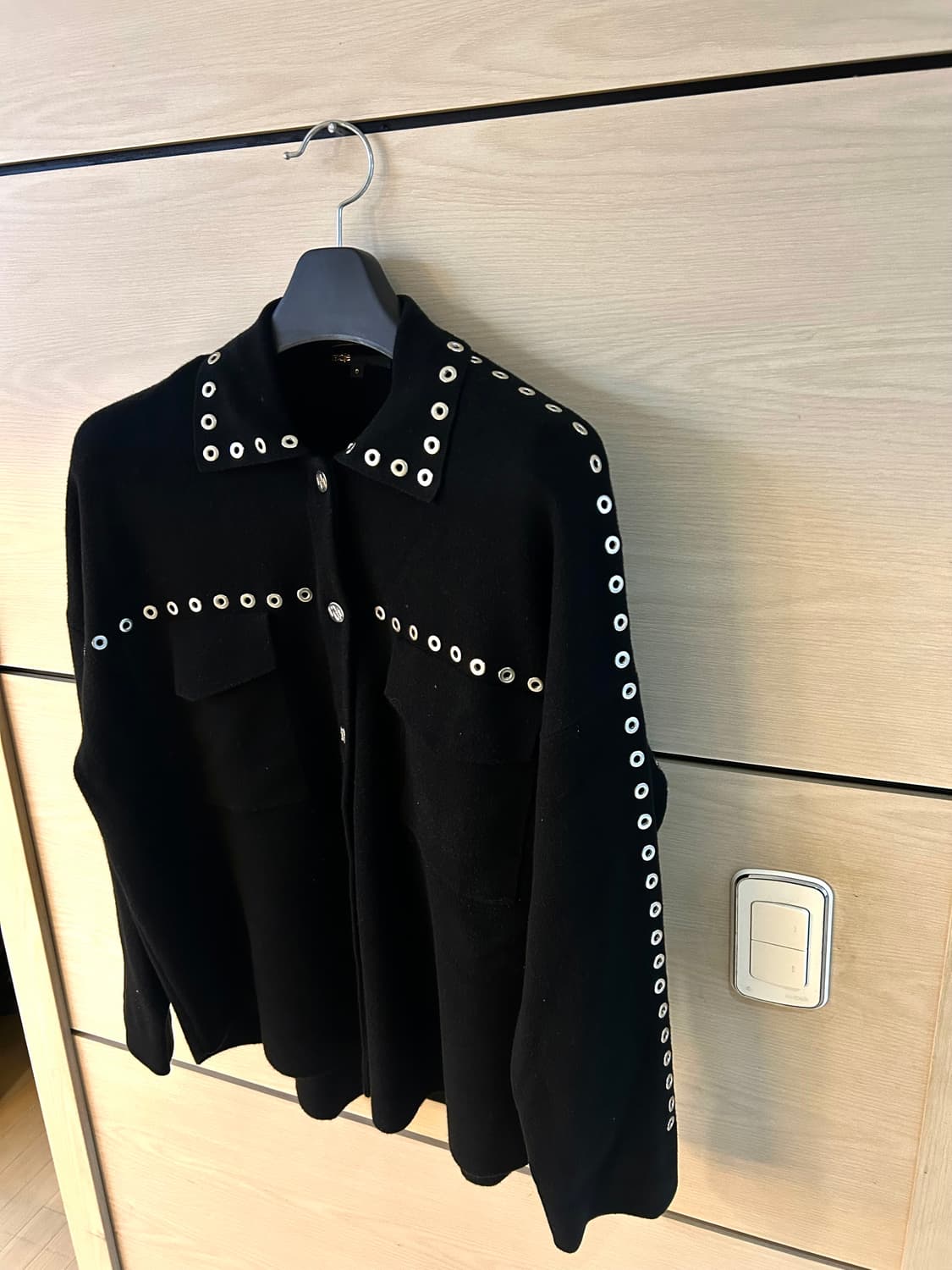 Maje Eyelet line Detail Over Shirts 상품이미지1
