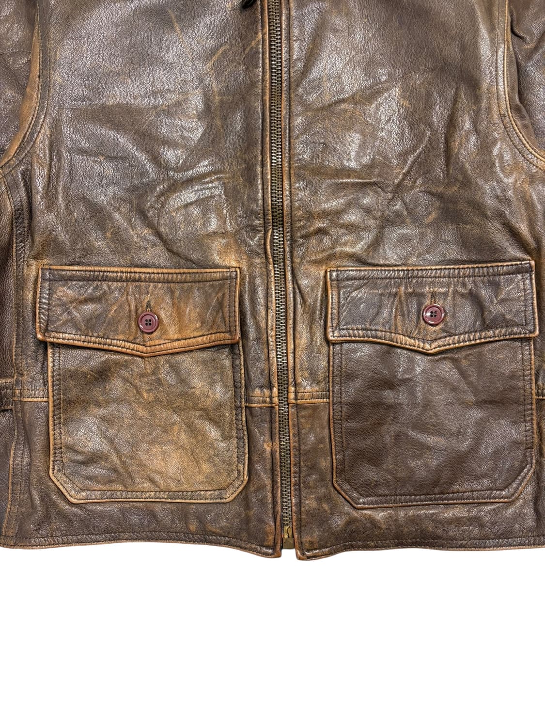 Avirex 아비렉스 빈티지 가죽 자켓 상품이미지5