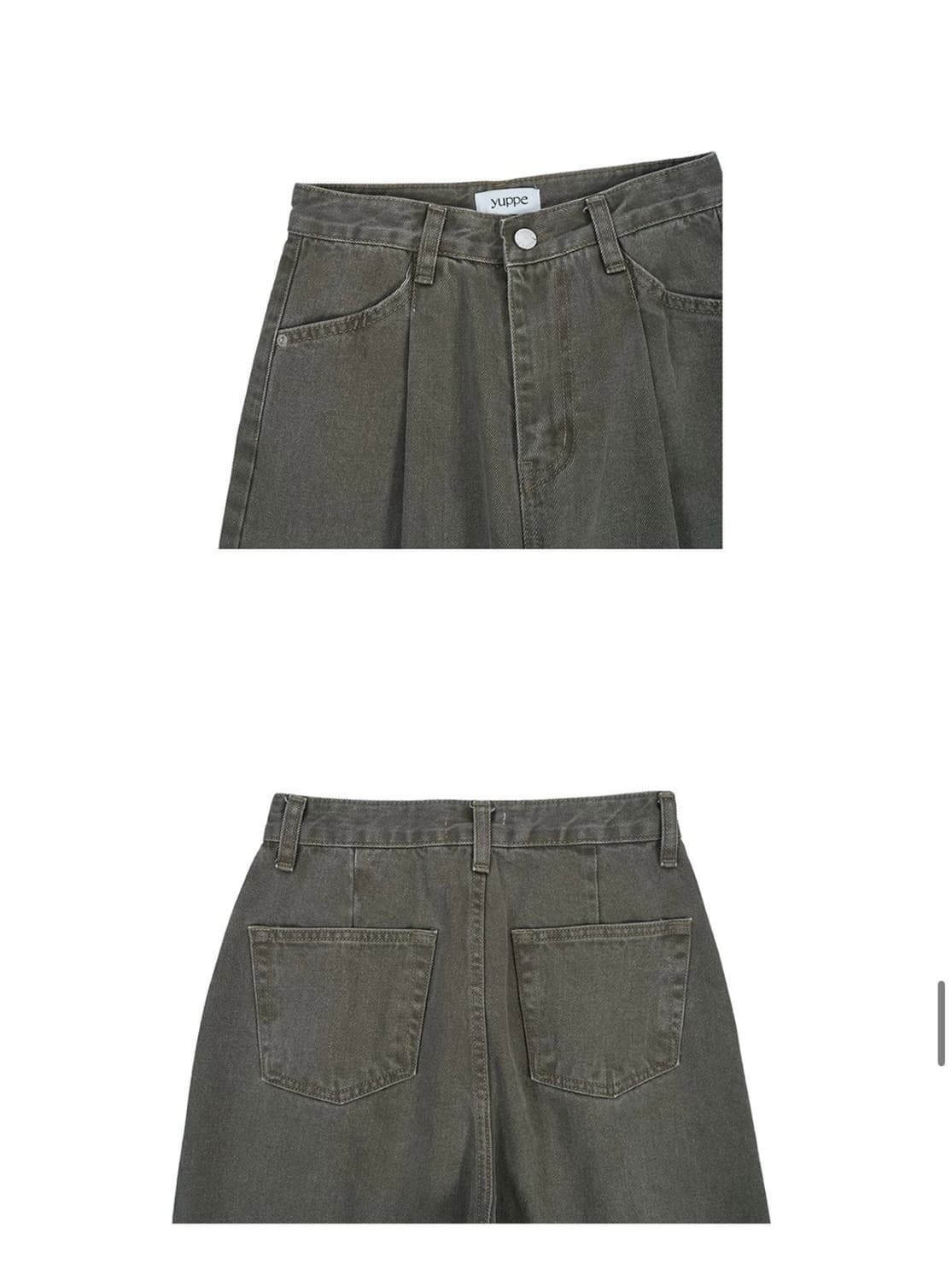 Yuppe 엽페 TUCKED COTTON PANTS_BROWN 상품이미지6