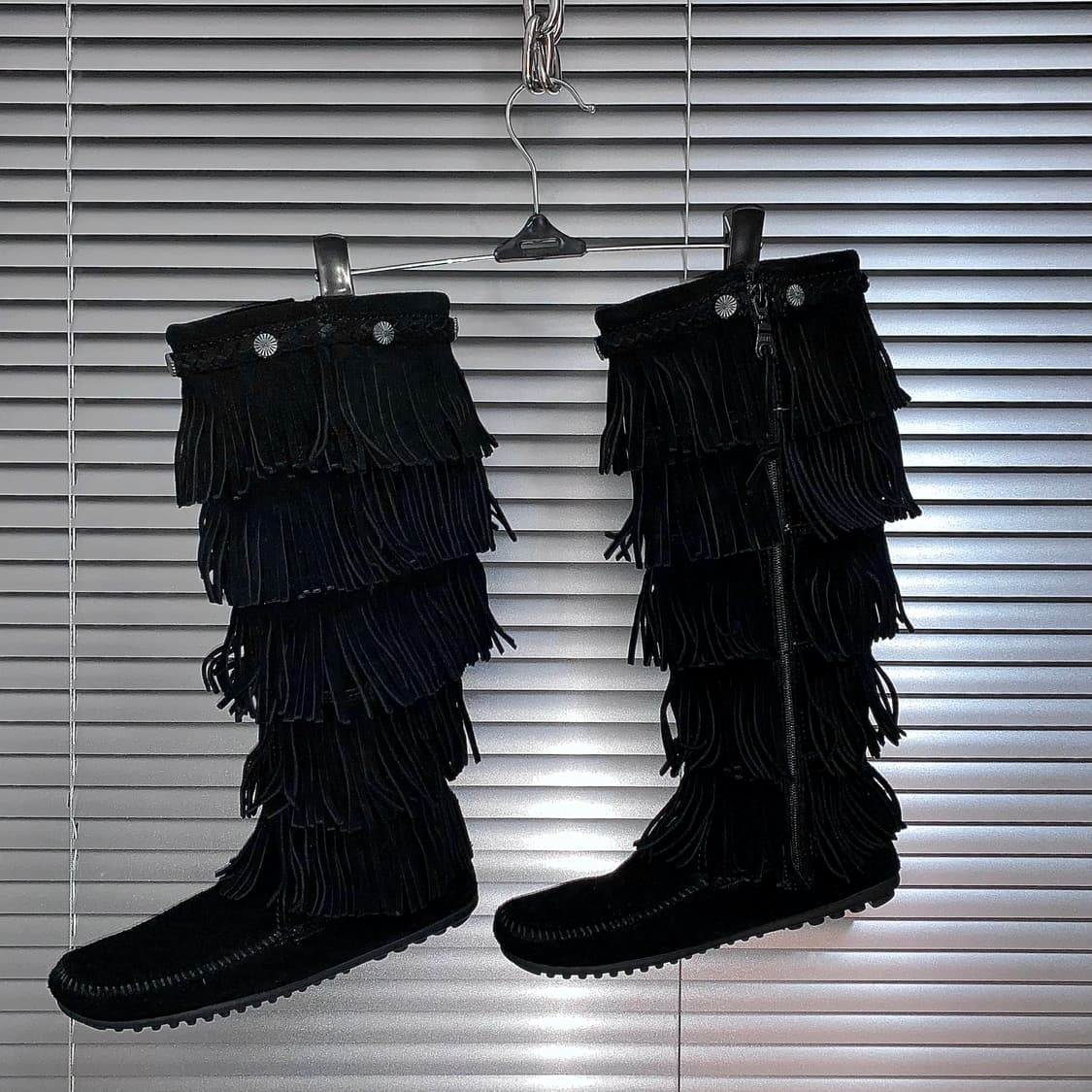 00s 리얼 스웨이드 미네통카 5단 프린지 부츠 상품이미지2