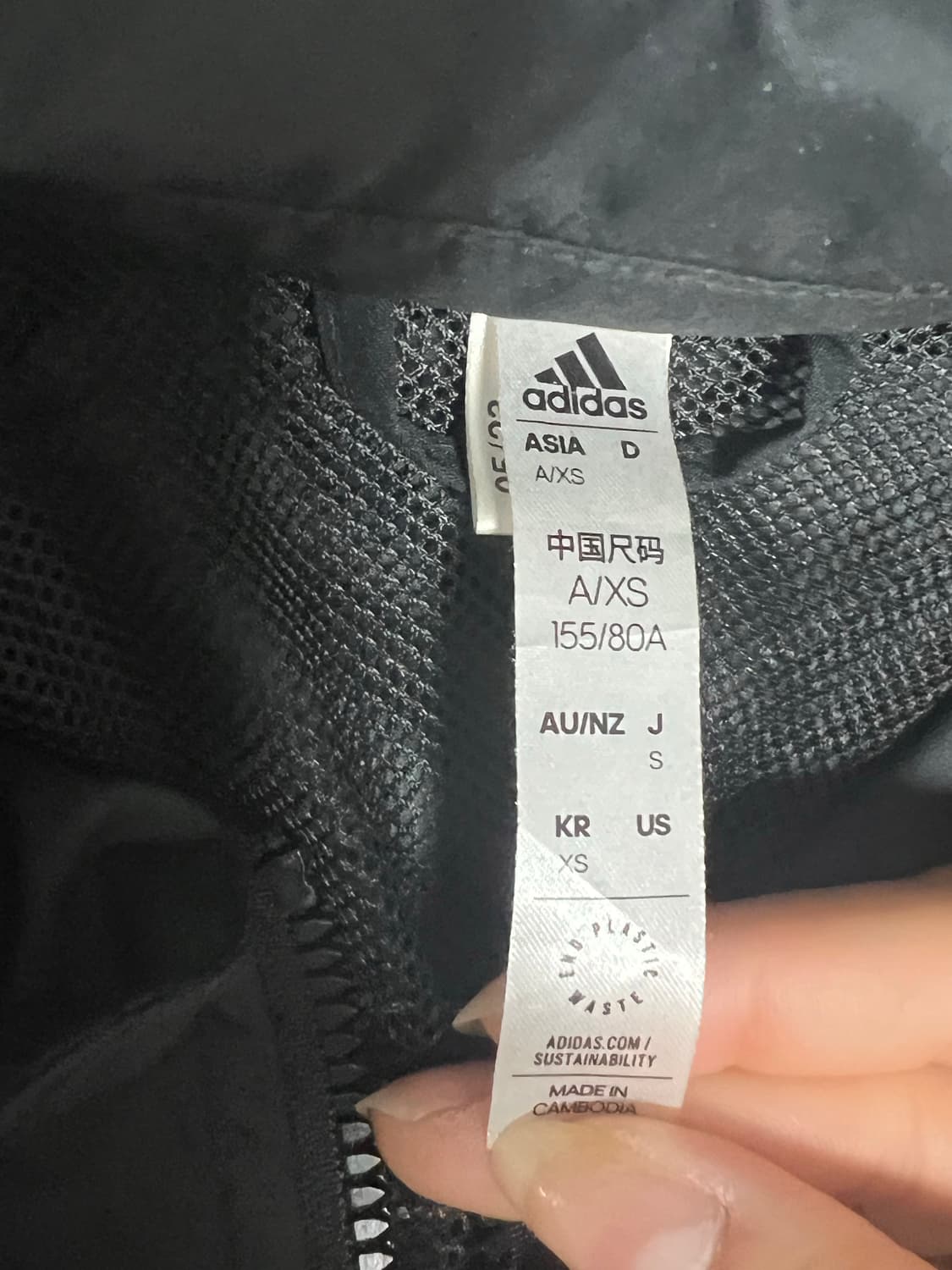 아디다스 여성 크롭 바람막이 상품이미지3