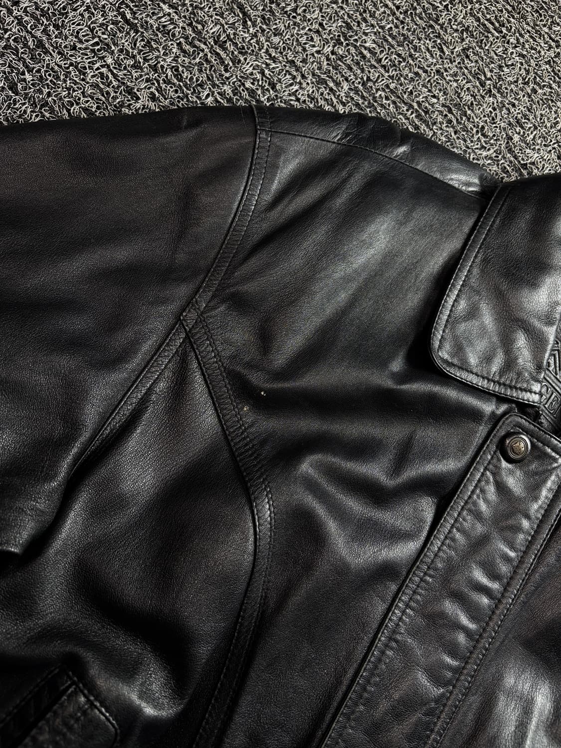 클래식 아카이브 램스킨 양가죽 레더 봄버 자켓 3506 상품이미지4