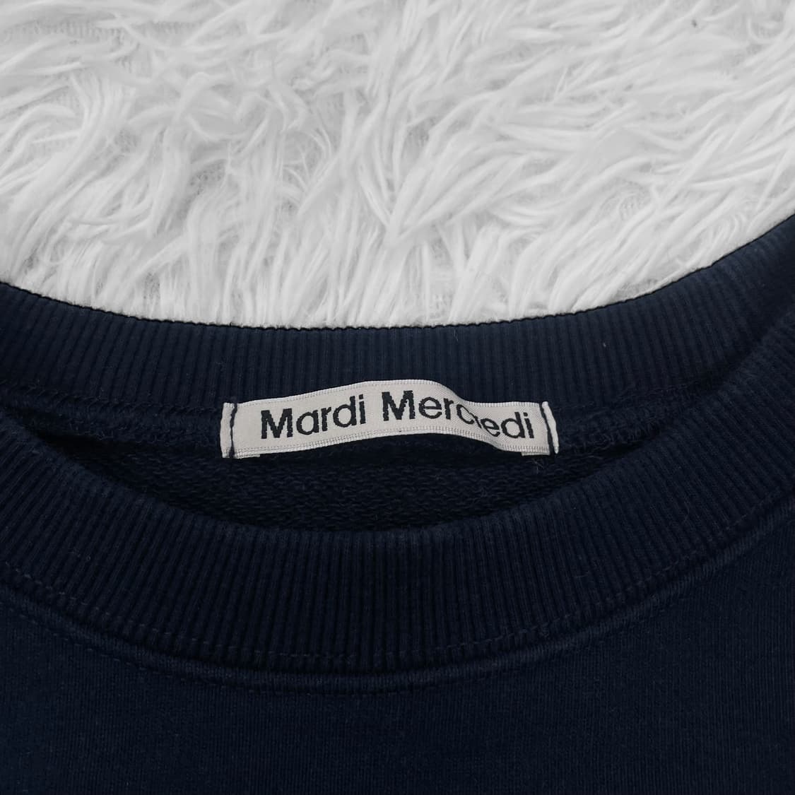 마르디메크르디 플라워 맨투맨 네이비 상품이미지4