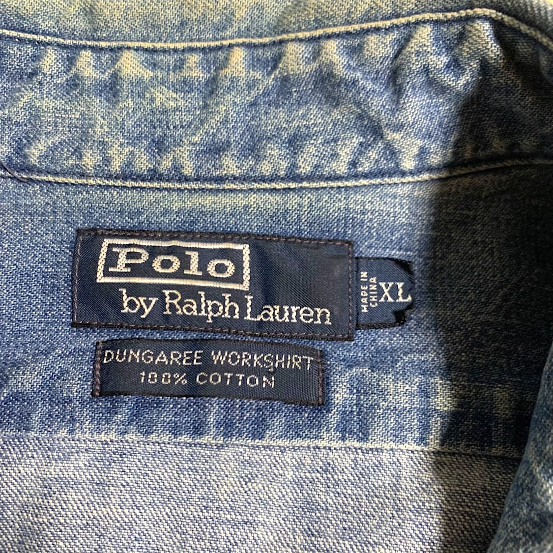 [XL~] 90s Polo denim shirt 상품이미지4
