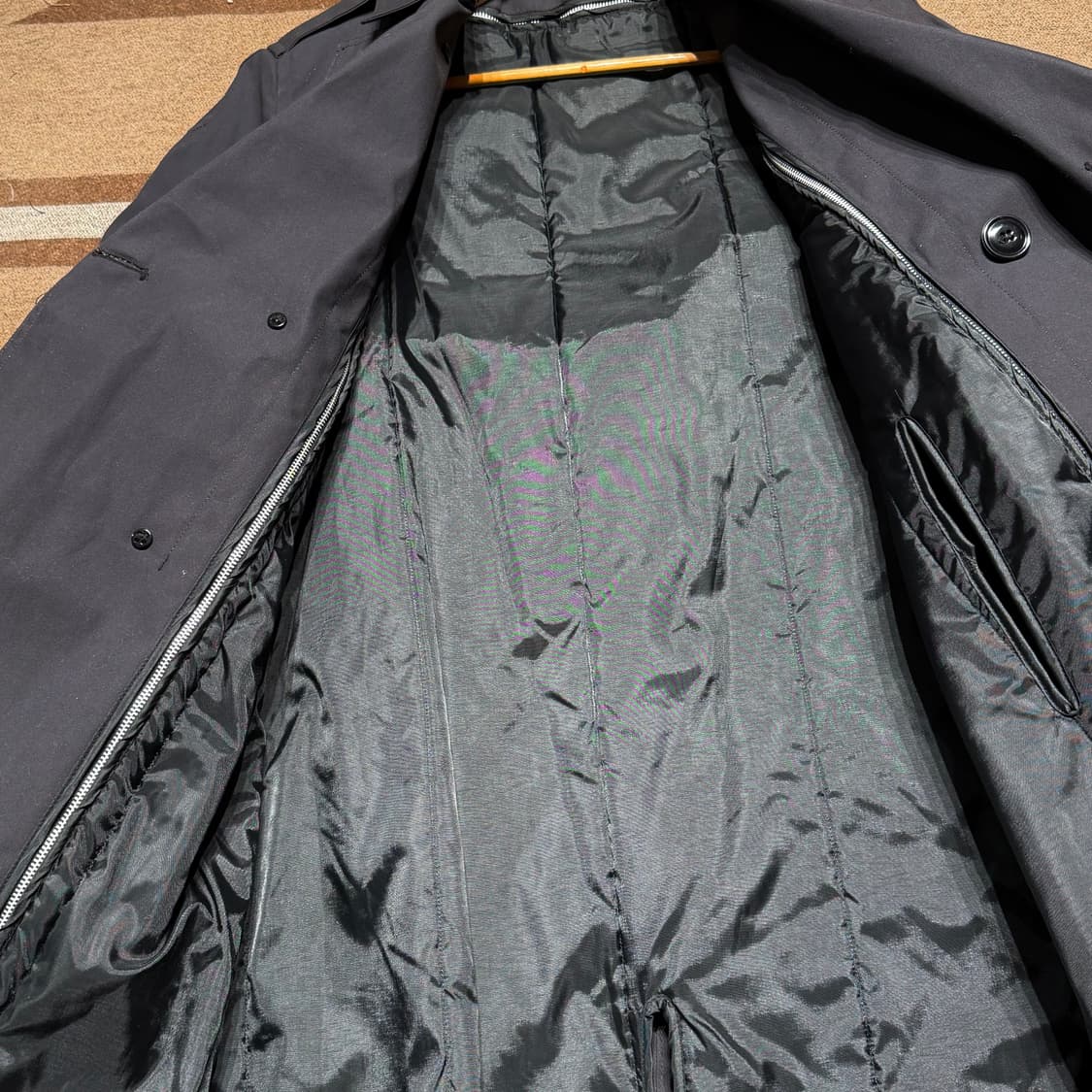 새상품)미군 오리지널 트렌치 코트 38R 100 내피 상품이미지4