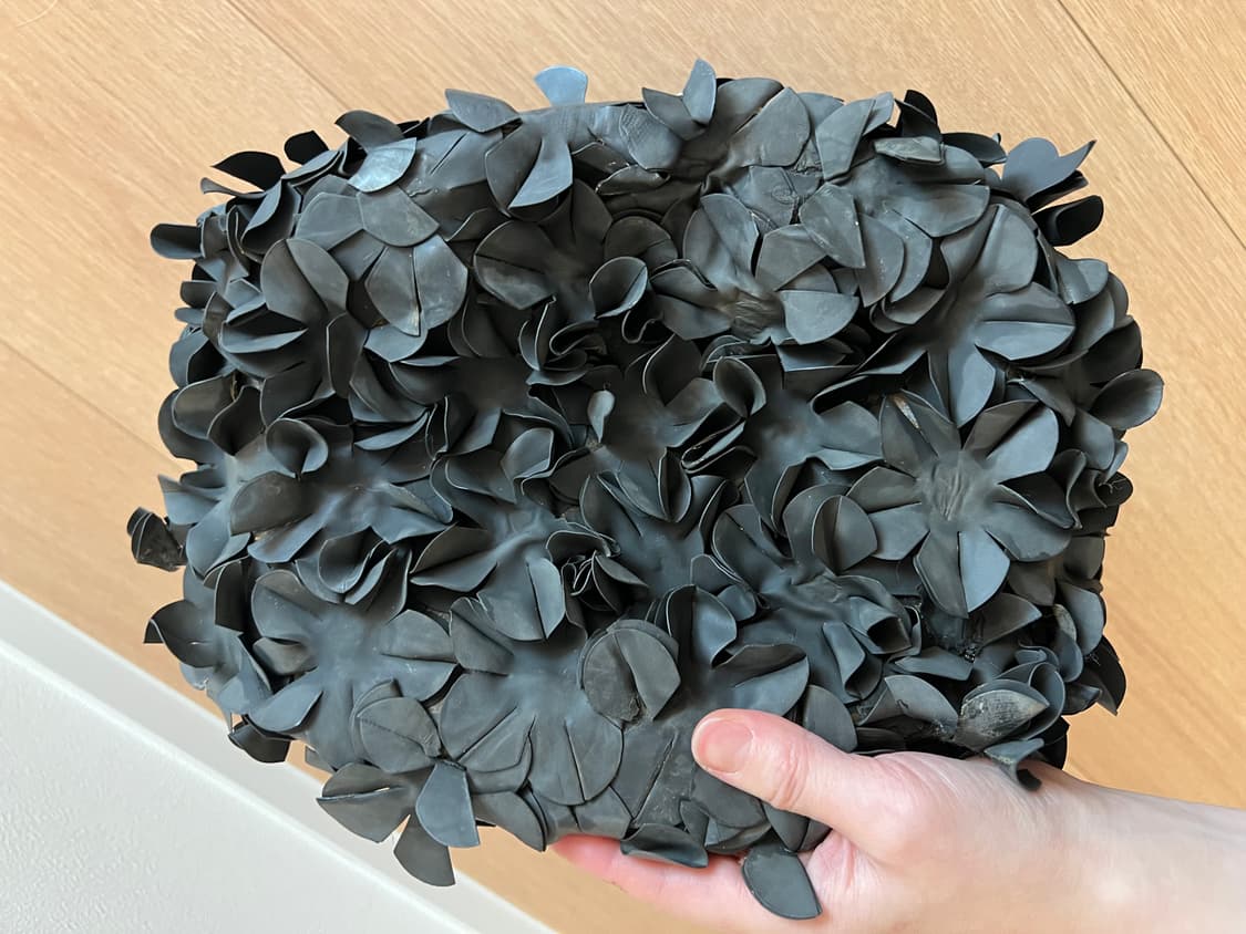 꼼데가르송 러버 플라워 토트백 CDG 블랙 상품이미지7