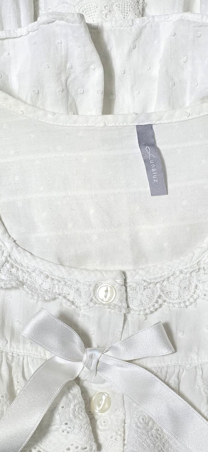 화이트 프릴 블라우스 44 상품이미지3