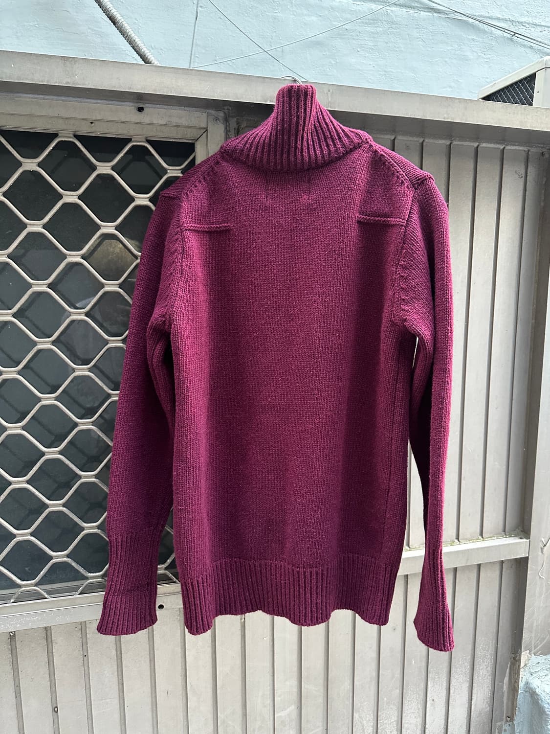 Warehouse wine knit zip up 상품이미지6
