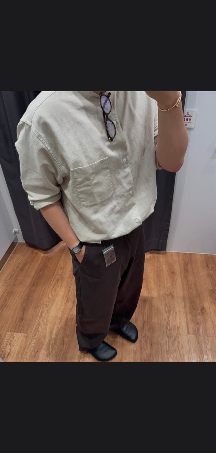 유니클로 U 와이드 핏 치노 팬츠(470549) 79 사이즈 상품이미지5
