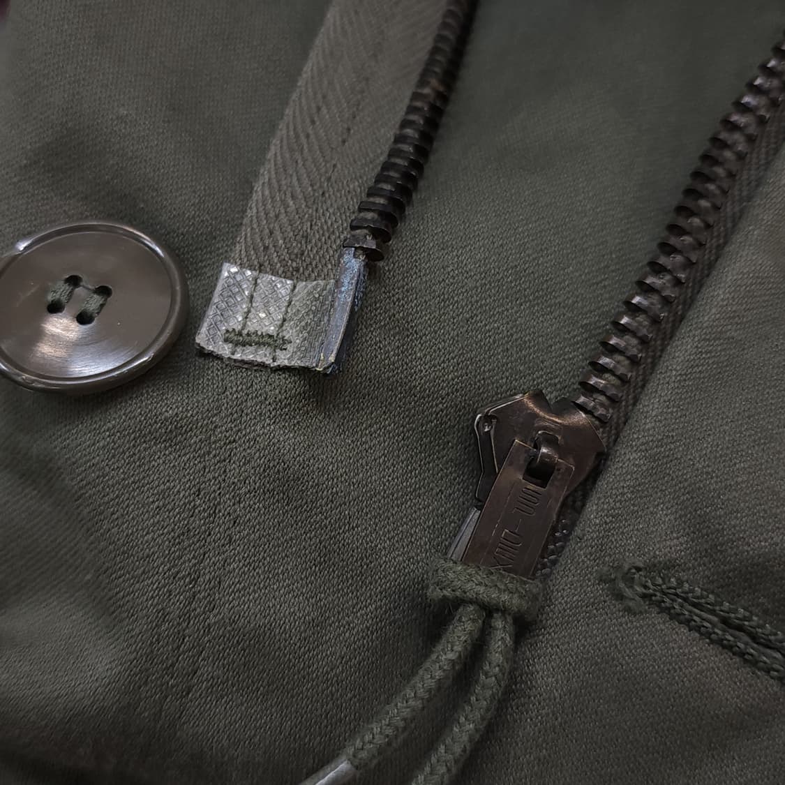 빈티지 프랑스군 m64 밀리터리 모즈파카 올리브 그린 페이딩 92L 상품이미지6