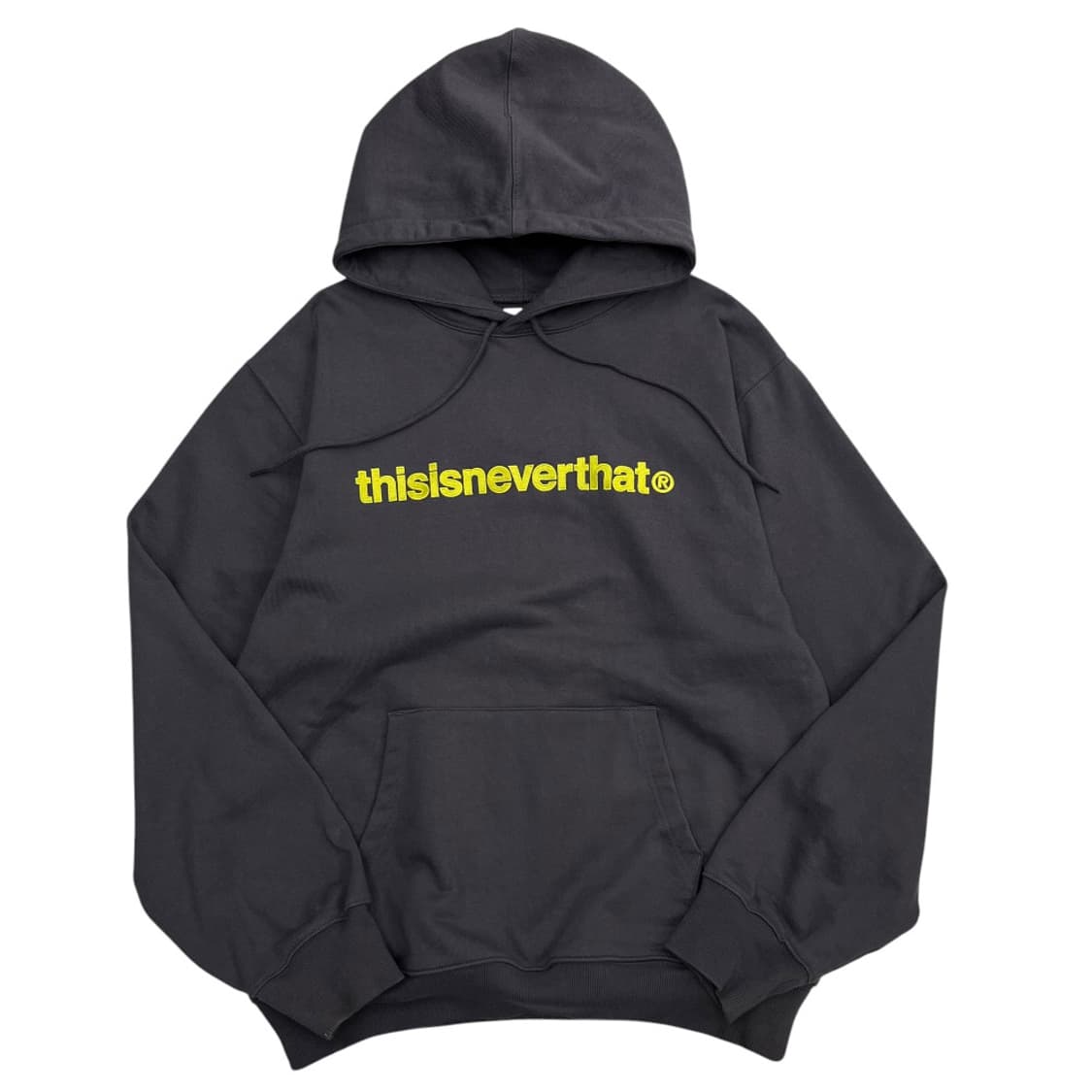 디스이즈네버댓 레몬 로고 그레이 후드 L 상품이미지2