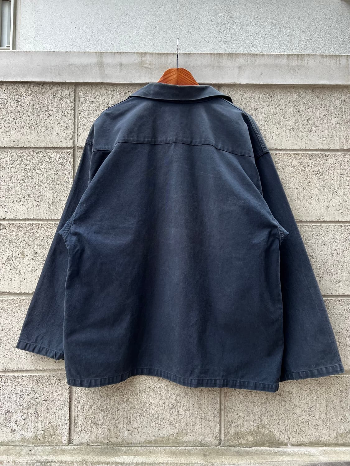 FRENCH FADED FISHERMAN 블랙프렌치워크스목자켓 상품이미지3
