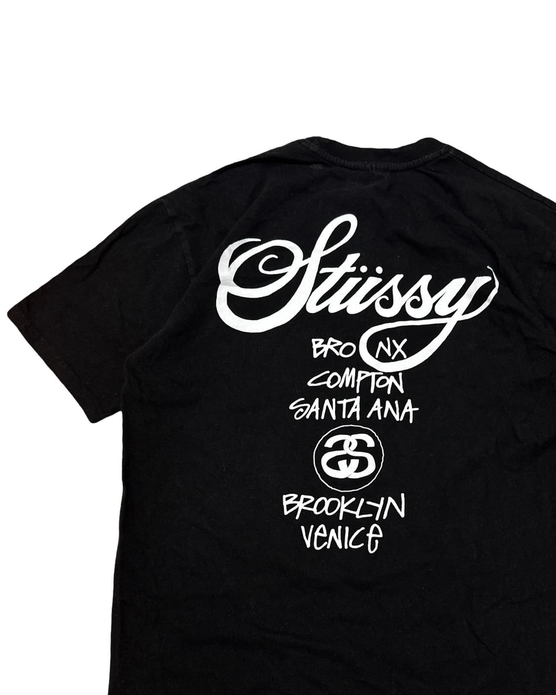 스투시 월드투어 블랙 반팔티 상품이미지5