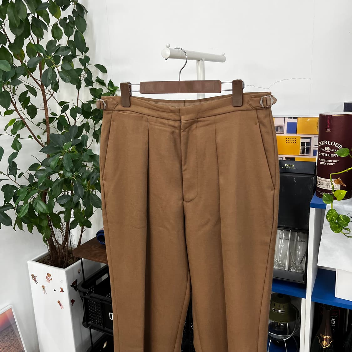 캡틴선샤인 원플리츠 울 트라우저 34 상품이미지2