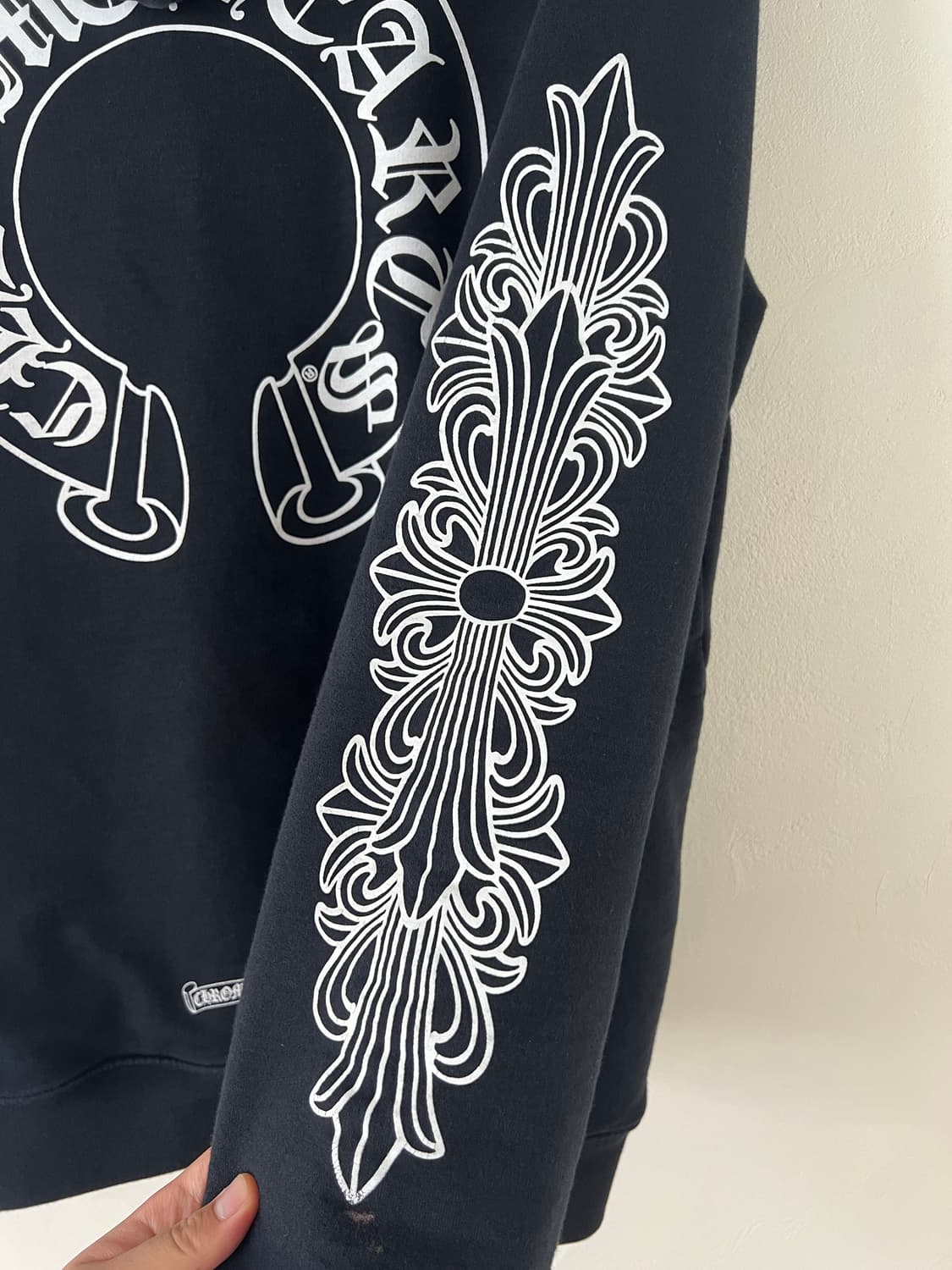 [xl] 크롬하츠 홀스슈 플로랄 헤비웨이트 후드집업 상품이미지4