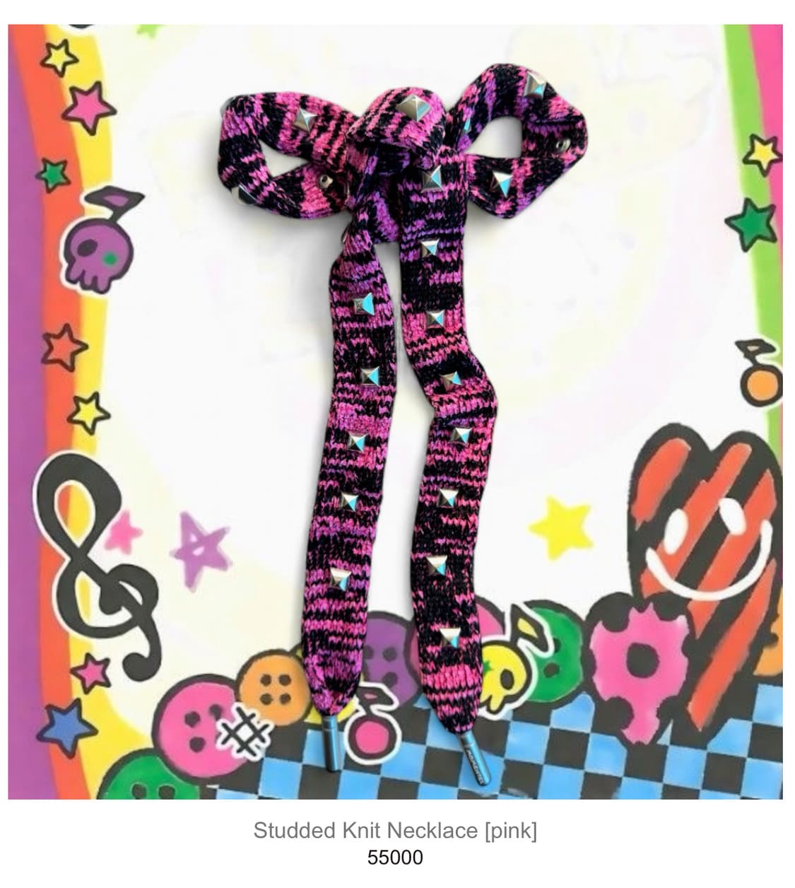 [새상품]모멘텔 Momentel studded knit necklace  상품이미지2