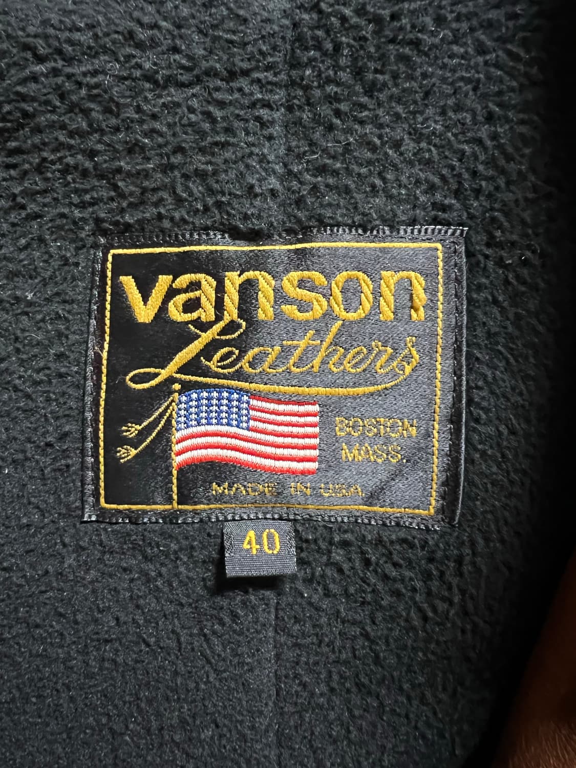 빈티지 Vanson 밴슨 소가죽 스포츠 레더 자켓 상품이미지4