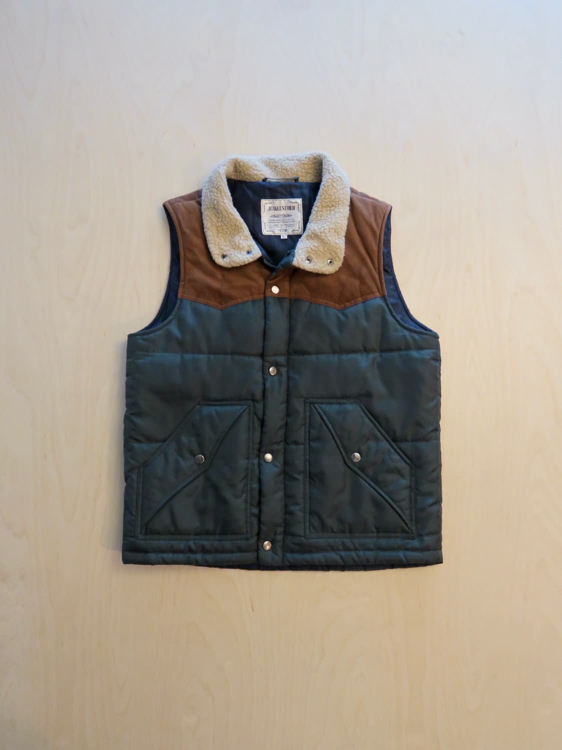 웨스턴 스타일 아메리칸 빈티지 스웨이드 패딩조끼 상품이미지1