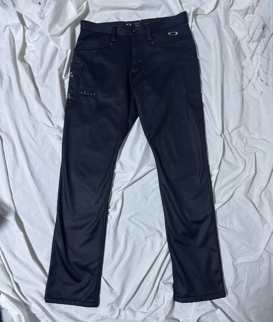 오클리 스컬 자수 기모 팬츠 상품이미지3