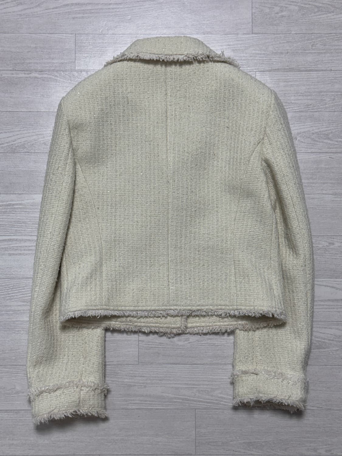 모한 RTS 프린지 하이넥 트위드 아이보리 상품이미지7