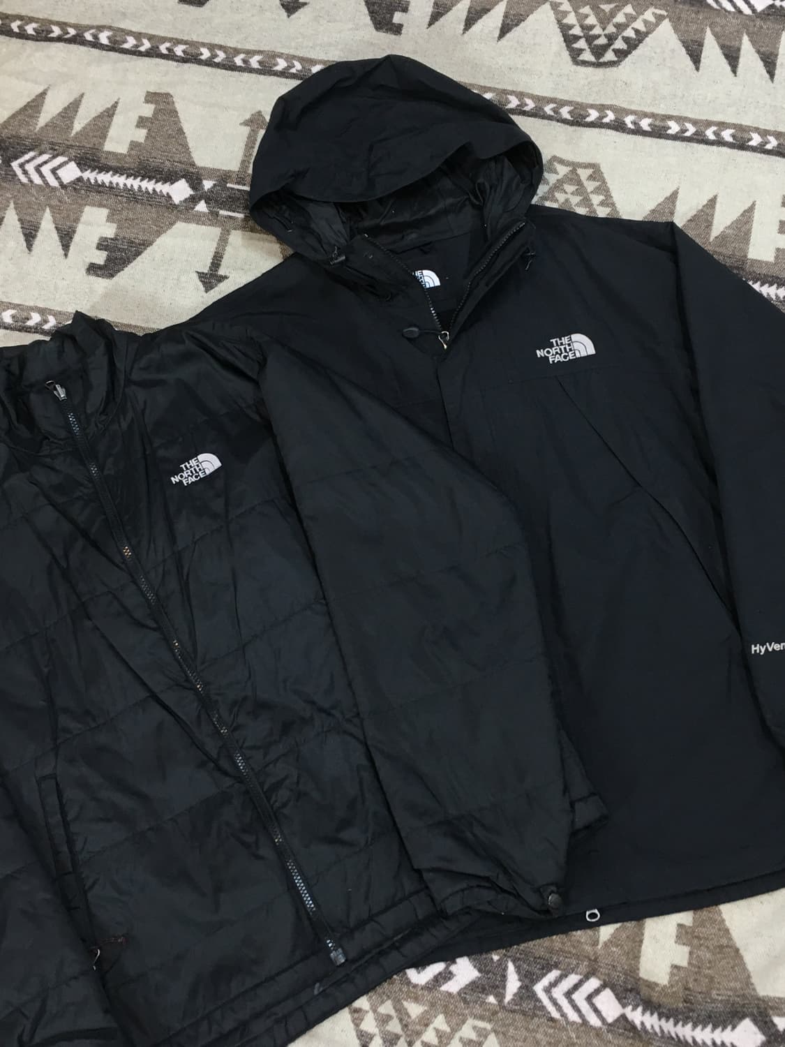 노스페이스 하이벤트 패딩+바람막이 105 상품이미지7