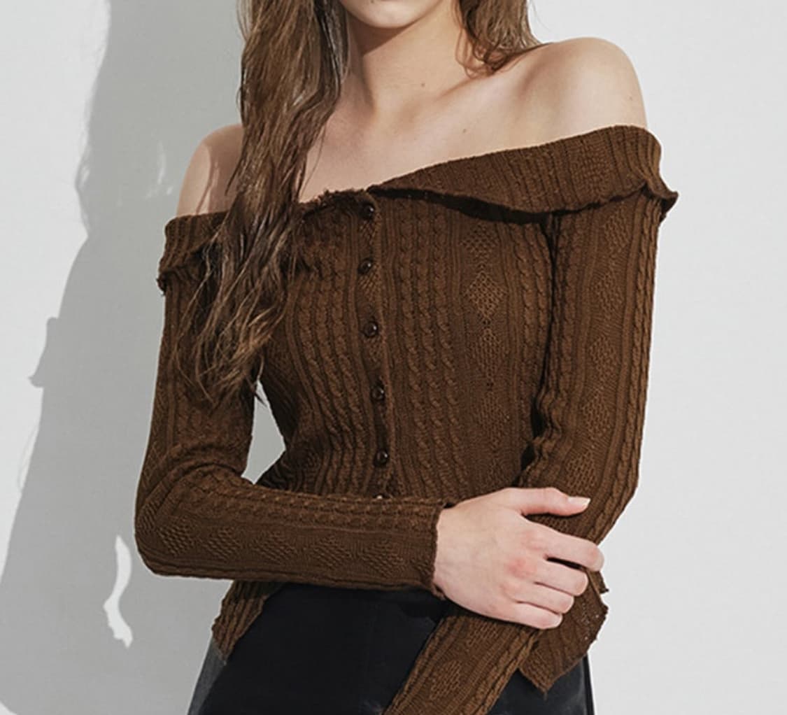 로제프란츠 오프숄더 니트 도로시 상품이미지2