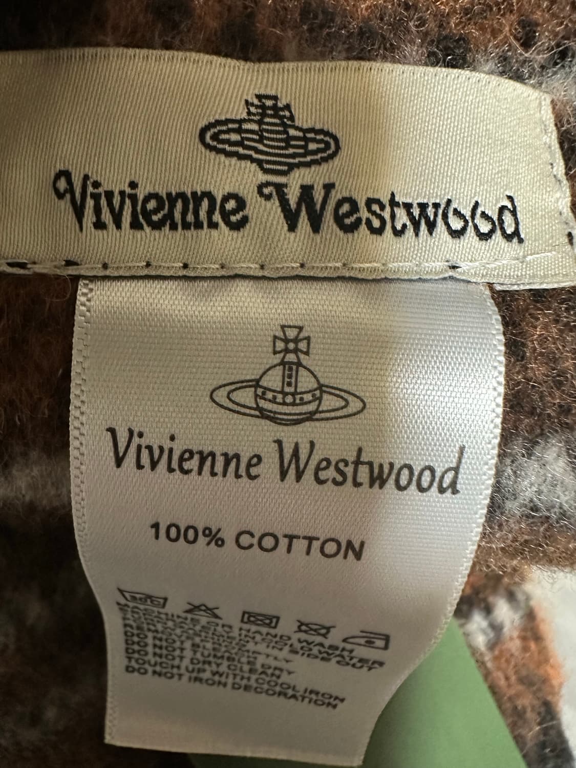 비비안웨스트우드 머플러 브라운 멀티컬러 남여공용 상품이미지5