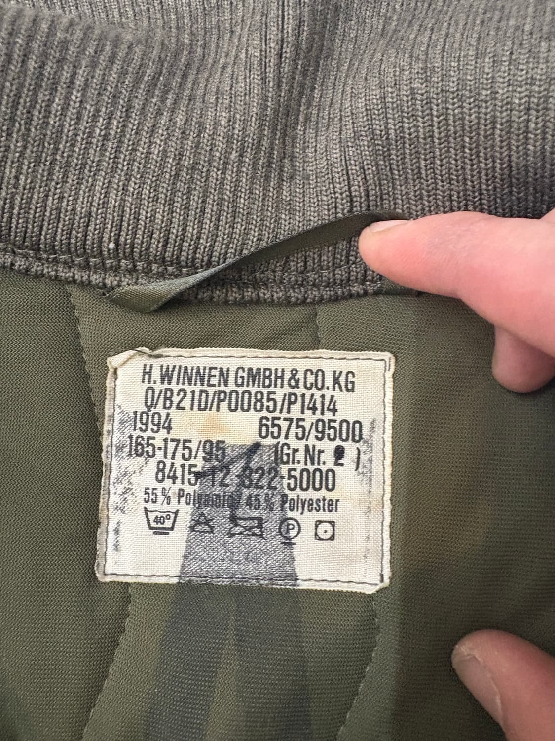 80’s German Army Liner Custom Jacket. 상품이미지5