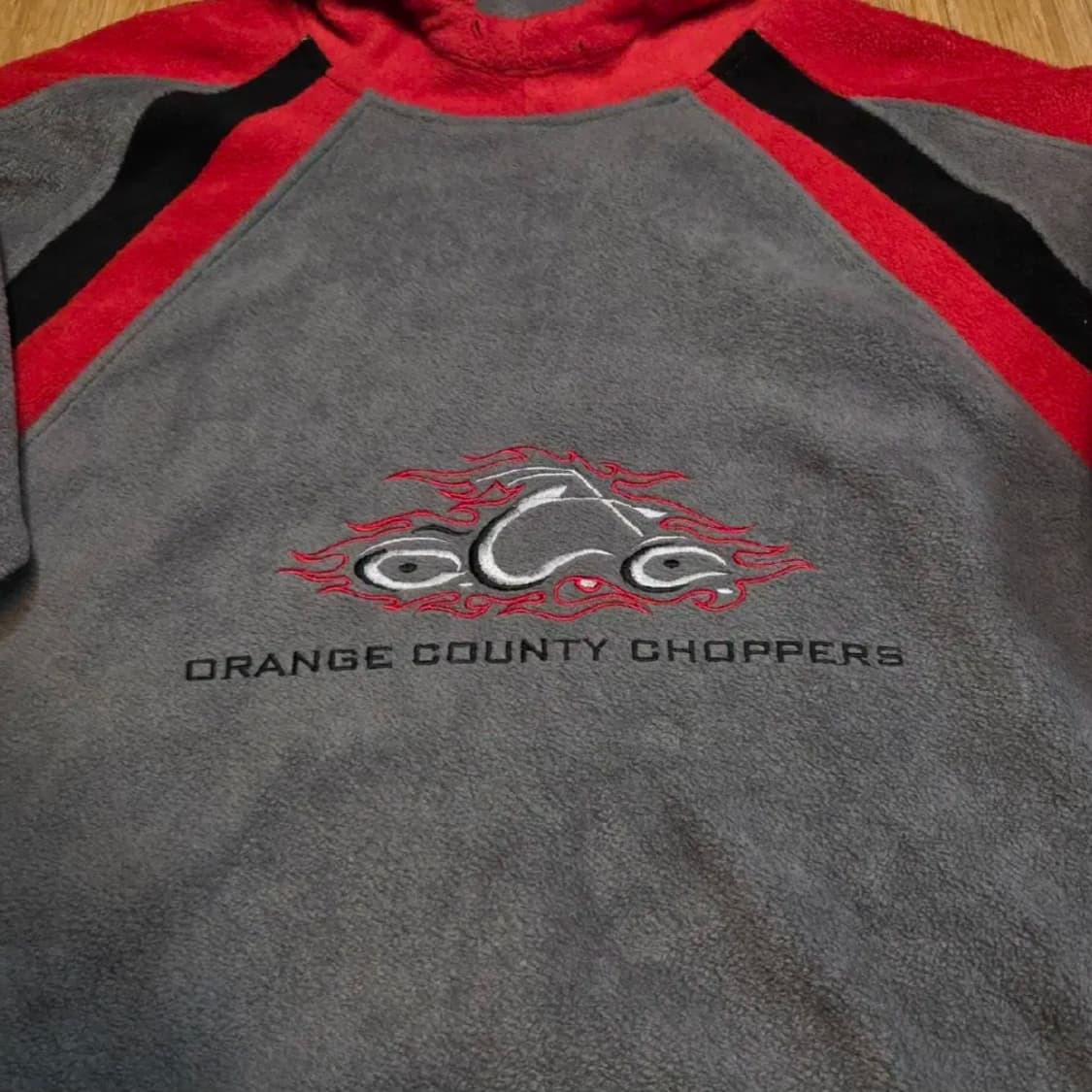 빈티지 오렌지 카운티 차퍼스 빅로고 플리스 후드티 (2XL)
 상품이미지3