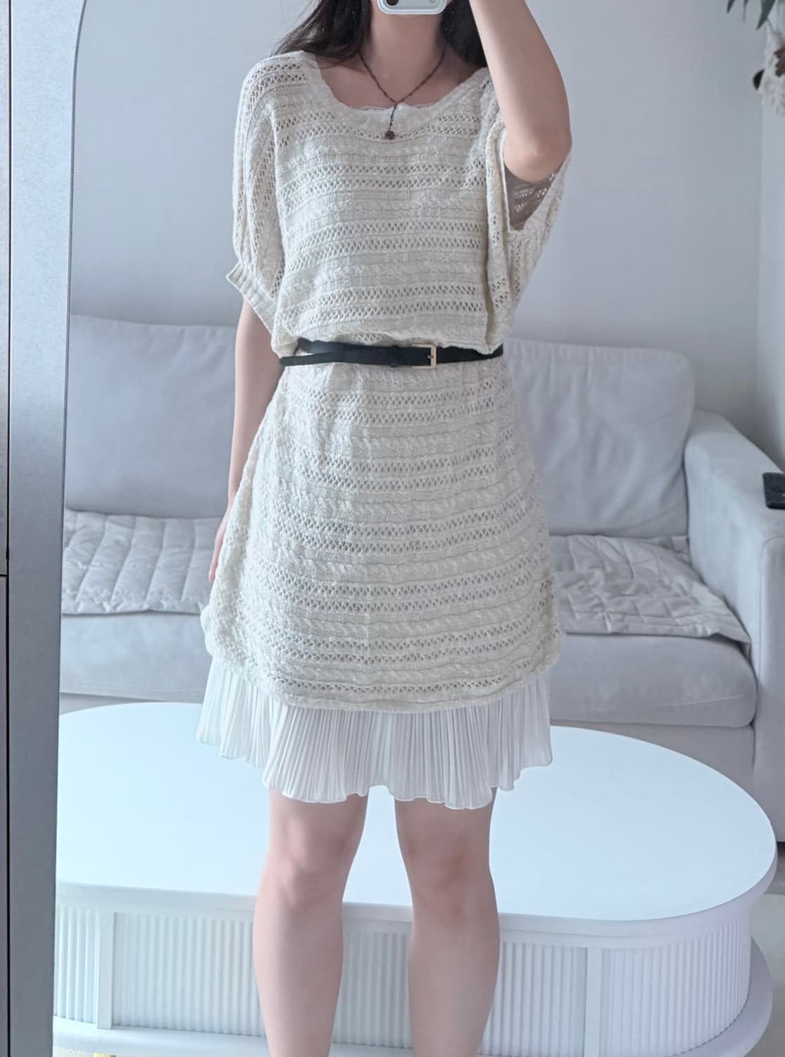 일본빈티지 히피모리 뜨개 원피스 상품이미지2