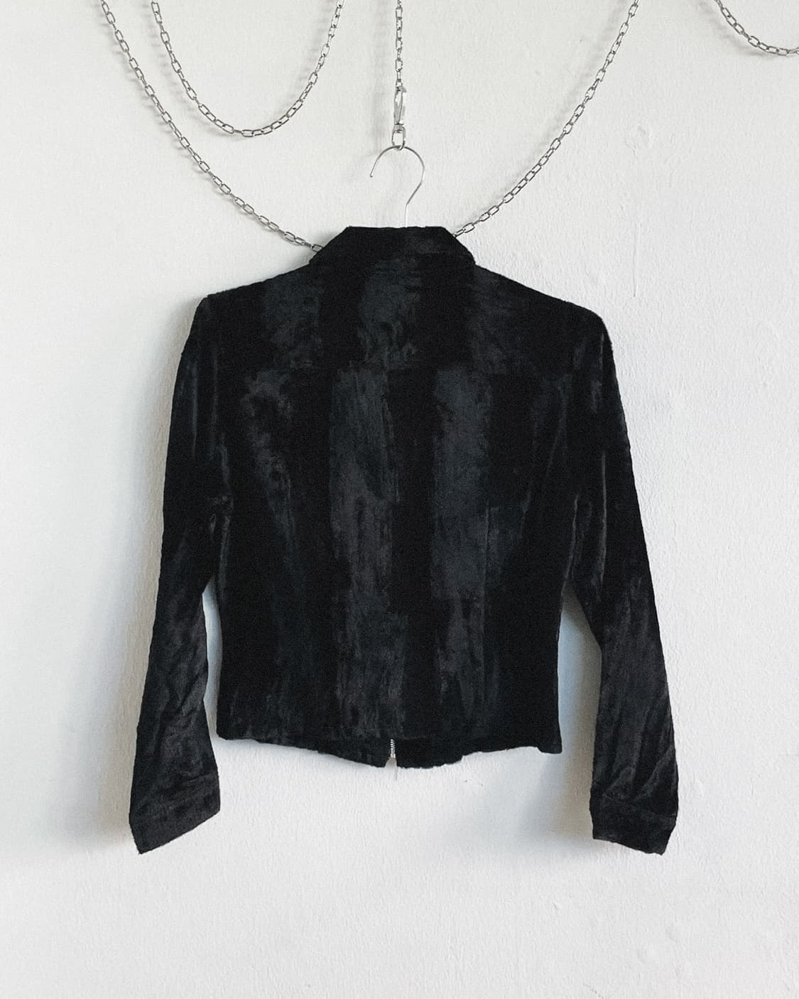 jpn vtg faux fur cropped zipper jacket 상품이미지6